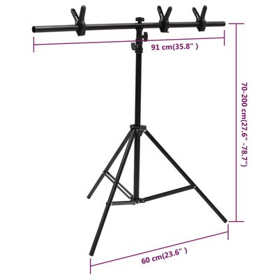 vidaXL Fotostudioset met verlichtingsset en achtergrondscherm