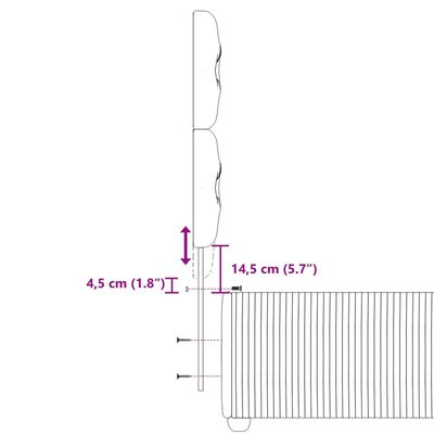 vidaXL Boxspring met matras fluweel zwart 90x190 cm