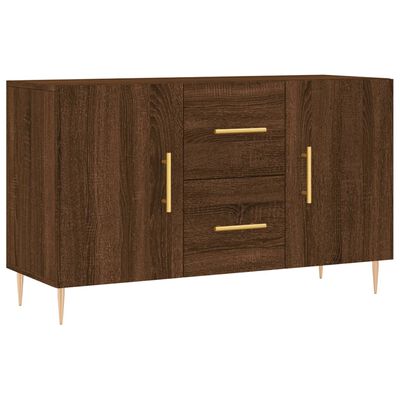 vidaXL Dressoir 100x36x60 cm bewerkt hout bruin eikenkleur