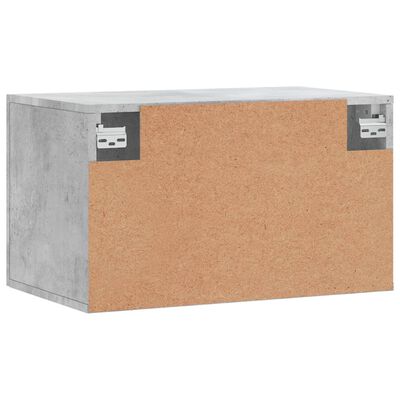 vidaXL Wandkast 60x36,5x35 cm bewerkt hout betongrijs