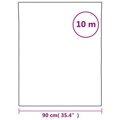 vidaXL Raamfolie statisch mat transparant wit 90x1000 cm PVC