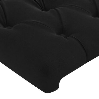 vidaXL Bedframe zonder matras 140x190 cm fluweel zwart