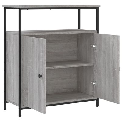 vidaXL Dressoir 70x30x80 cm bewerkt hout grijs sonoma