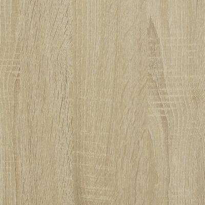 vidaXL Plantenstandaard 33x33x80 cm bewerkt hout sonoma eikenkleurig