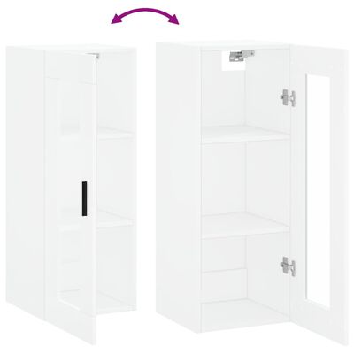 vidaXL Wandkast 34,5x34x90 cm wit