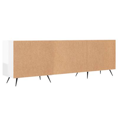 vidaXL Tv-meubel 150x30x50 cm bewerkt hout hoogglans wit