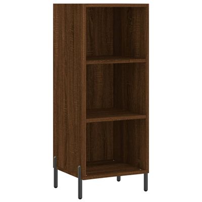 vidaXL Dressoir 34,5x32,5x90 cm bewerkt hout bruin eikenkleur