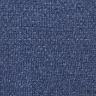 vidaXL Boxspring met matras stof blauw 200x200 cm