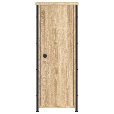 vidaXL Nachtkastjes 2 st 32x42x80 cm bewerkt hout sonoma eikenkleurig