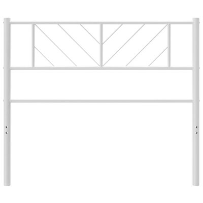 vidaXL Hoofdbord 90 cm metaal wit