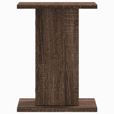 vidaXL Plantenstandaards 2 st 30x30x40 cm bewerkt hout bruin eiken