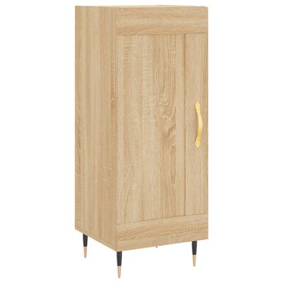 vidaXL Hoge kast 34,5x34x180 cm bewerkt hout sonoma eikenkleurig