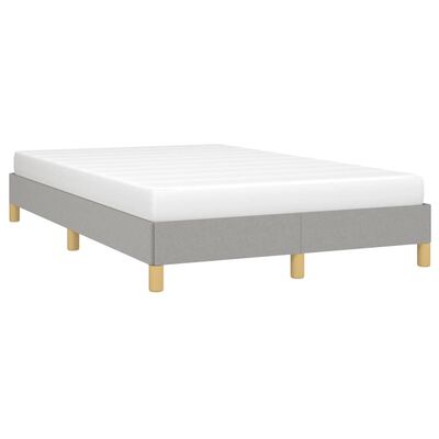 vidaXL Bedframe stof lichtgrijs 120x190 cm