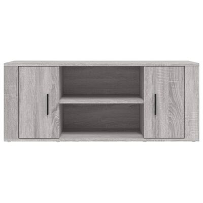 vidaXL Tv-meubel 100x35x40 cm bewerkt hout grijs sonoma eikenkleurig