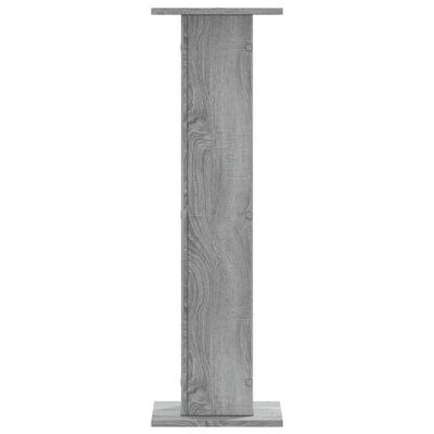 vidaXL Speakerstandaards 2 st 30x30x95 cm bewerkt hout grijs sonoma