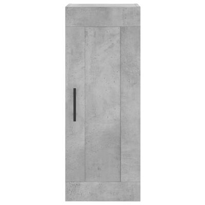 vidaXL Wandkast 34,5x34x90 cm bewerkt hout betongrijs