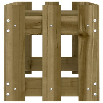 vidaXL Plantenbak verhoogd hekontwerp 100x30x30 cm geïmpregneerd hout