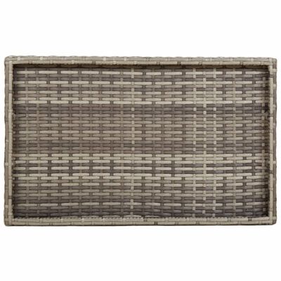 vidaXL Dienbladtafel inklapbaar 65x40x75 cm poly rattan grijs