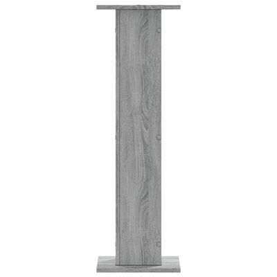 vidaXL Speakerstandaards 2 st 30x30x95 cm bewerkt hout grijs sonoma