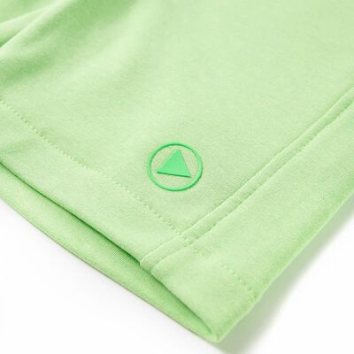 Kindershort 128 fluorescerend groen