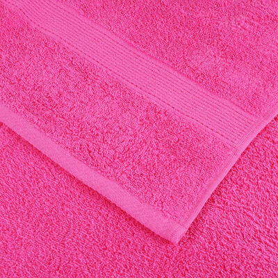 vidaXL Gastendoekjes SOLUND 10 st 600 g/m² 30x50 cm roze