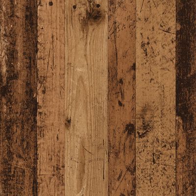 vidaXL Monitorstandaard 100x27x15 cm bewerkt hout oud houtkleurig