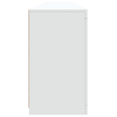 vidaXL Dressoir met LED-verlichting 202x37x67 cm wit