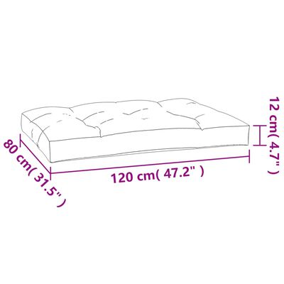 vidaXL Palletkussens 5 st stof antracietkleurig