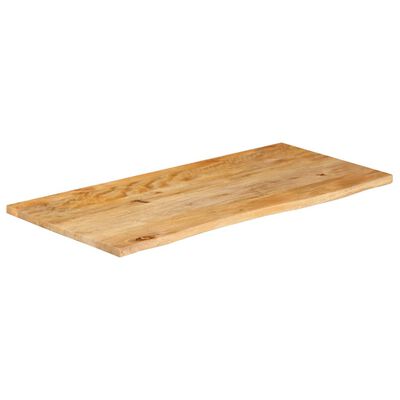 vidaXL Tafelblad met natuurlijke rand 100x60x2,5 cm massief mangohout