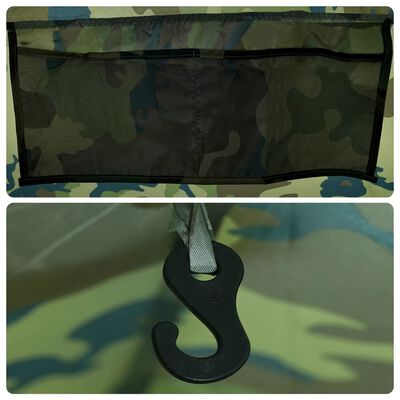 vidaXL Vistent 5-persoons waterdicht camouflage