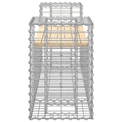 vidaXL Tuinbank schanskorfontwerp 183x41x60,5 cm massief grenenhout