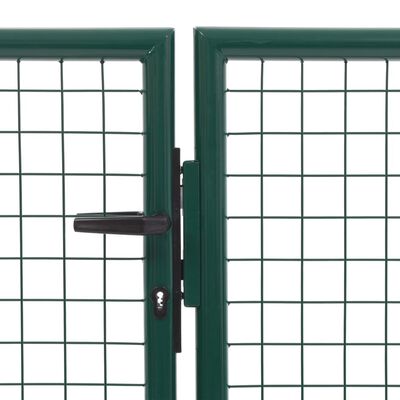 vidaXL Poort 350x100 cm staal groen