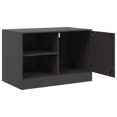 vidaXL Tv-meubel 67x39x44 cm staal zwart