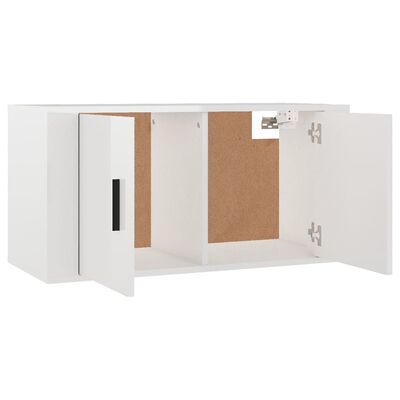 vidaXL Tv-wandmeubels 3 st 80x34,5x40 cm hoogglans wit