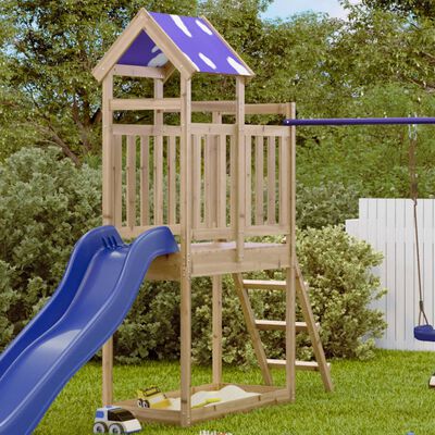 vidaXL Speeltoren ladder 110,5x52,5x215 cm geïmpregneerd grenenhout