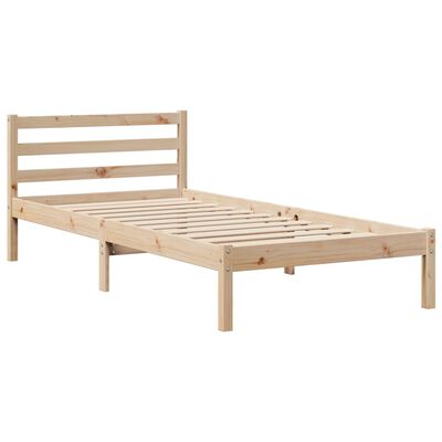 vidaXL Bedframe zonder matras massief grenenhout 90x200 cm