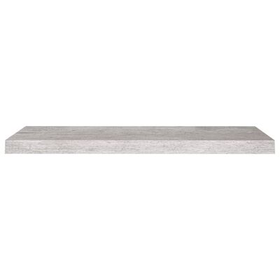 vidaXL Wandschappen zwevend 2 st 80x23,5x3,8 cm MDF betongrijs