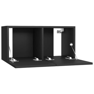 vidaXL Tv-hangmeubel 60x30x30 cm zwart