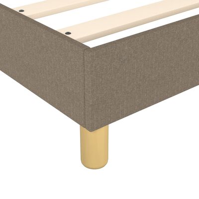 vidaXL Bedframe stof taupe 100x200 cm