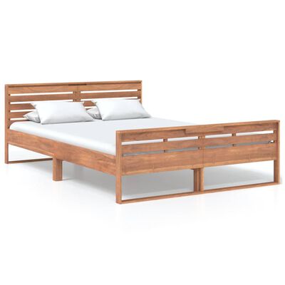 vidaXL Bedframe massief teakhout 140x200 cm