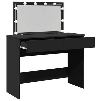 vidaXL Kaptafel met LED-verlichting 100x40x120 cm zwart