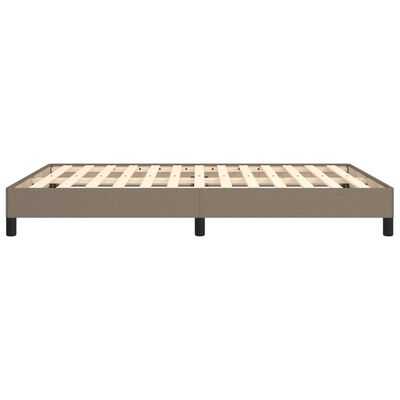 vidaXL Bedframe zonder matras stof taupe 140x190 cm