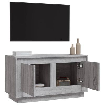 vidaXL Tv-meubel 80x35x45 cm bewerkt hout grijs sonoma eikenkleurig