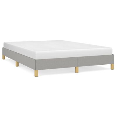 vidaXL Bedframe zonder matras stof lichtgrijs 160x200 cm