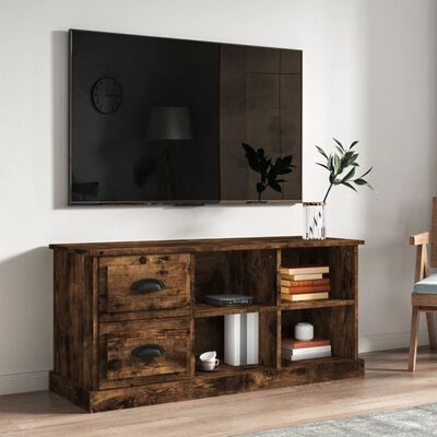vidaXL Tv-meubel 102x35,5x47,5 cm bewerkt hout gerookt eikenkleurig