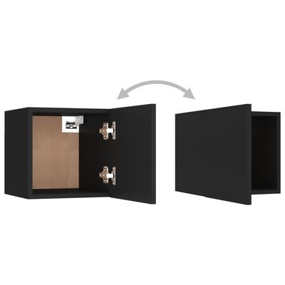 vidaXL Tv-wandmeubel 30,5x30x30 cm zwart