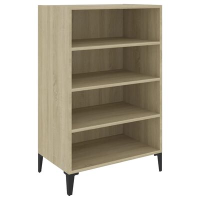 vidaXL Dressoir 57x35x90 cm bewerkt hout sonoma eikenkleurig