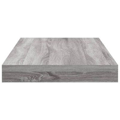 vidaXL Wandschappen 8 st 40x10x1,5 cm bewerkt hout grijs sonoma eiken