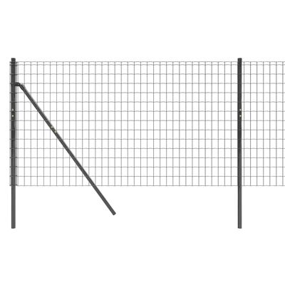 vidaXL Draadgaashek 1,1x10 m gegalvaniseerd staal antracietkleurig