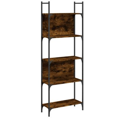 vidaXL Boekenkast 5-laags 60,5x24x166,5 cm bewerkt hout gerookt eiken